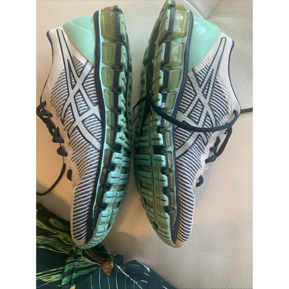 Asics Gel-Quantum 360 White Teal Blue Running Shoes T6G6N - Women's Size 9